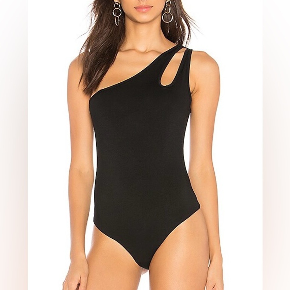 Zara One Shoulder Cutout Bodysuit Size S